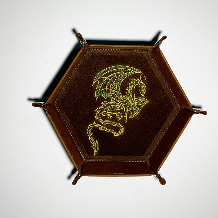 Gilded Celtic Knotwork Dragon