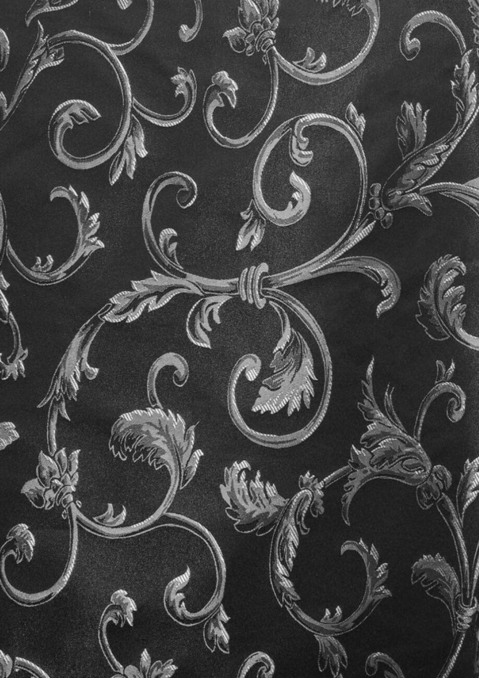 black and silver brocade 1