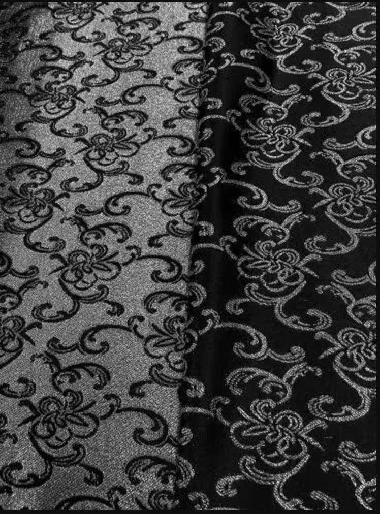 black and silver brocade 3