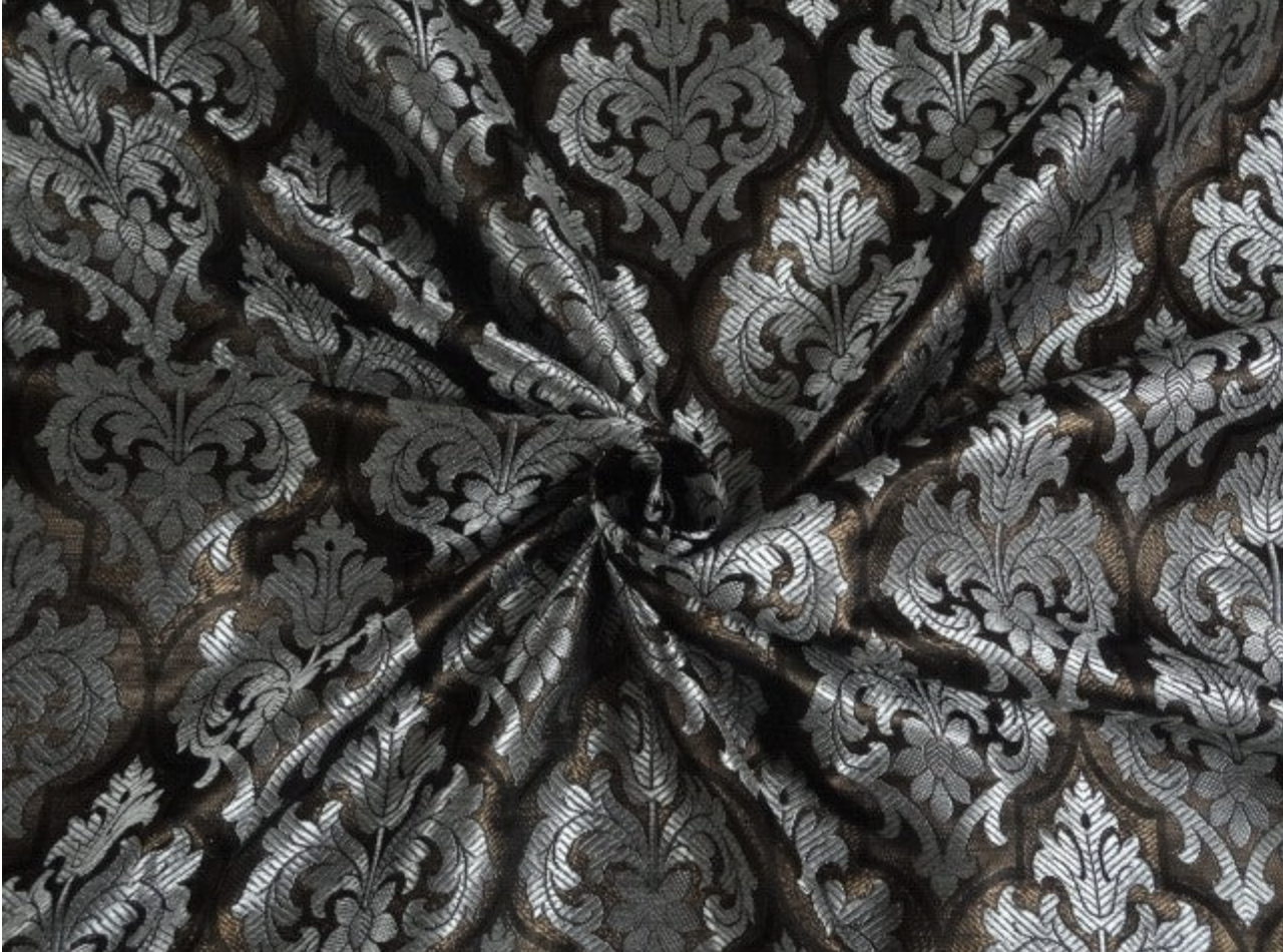 black and silver brocade 4