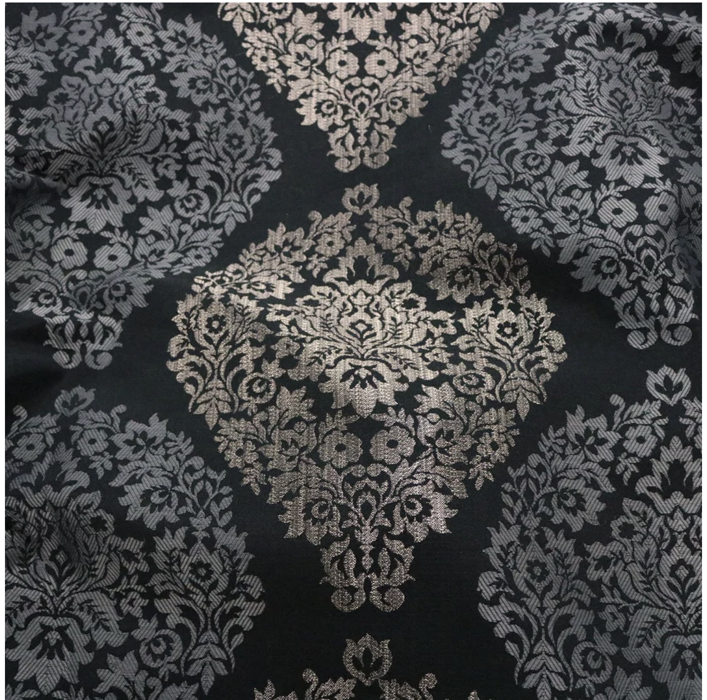 black and silver brocade 8