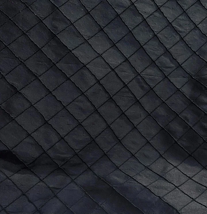 Black Silk Pintuck