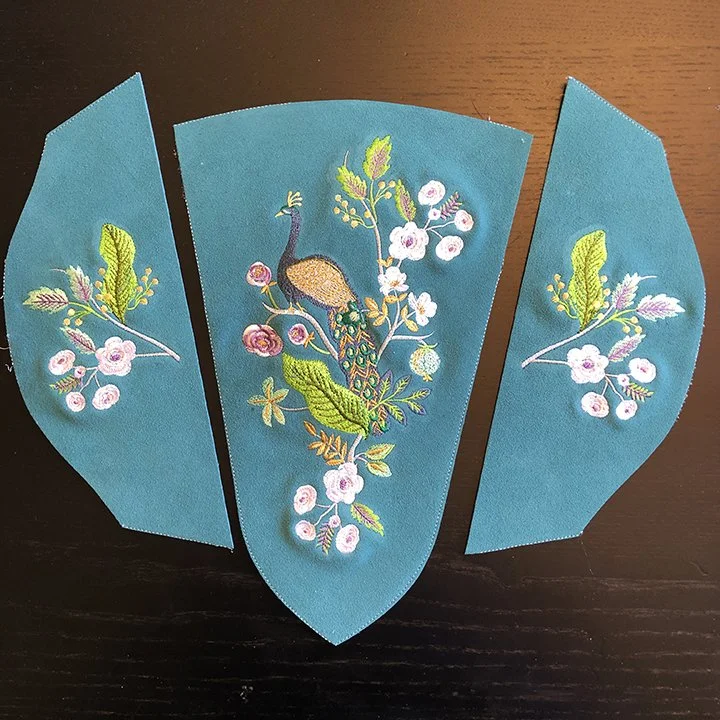 Peacock and Flowers.JPG