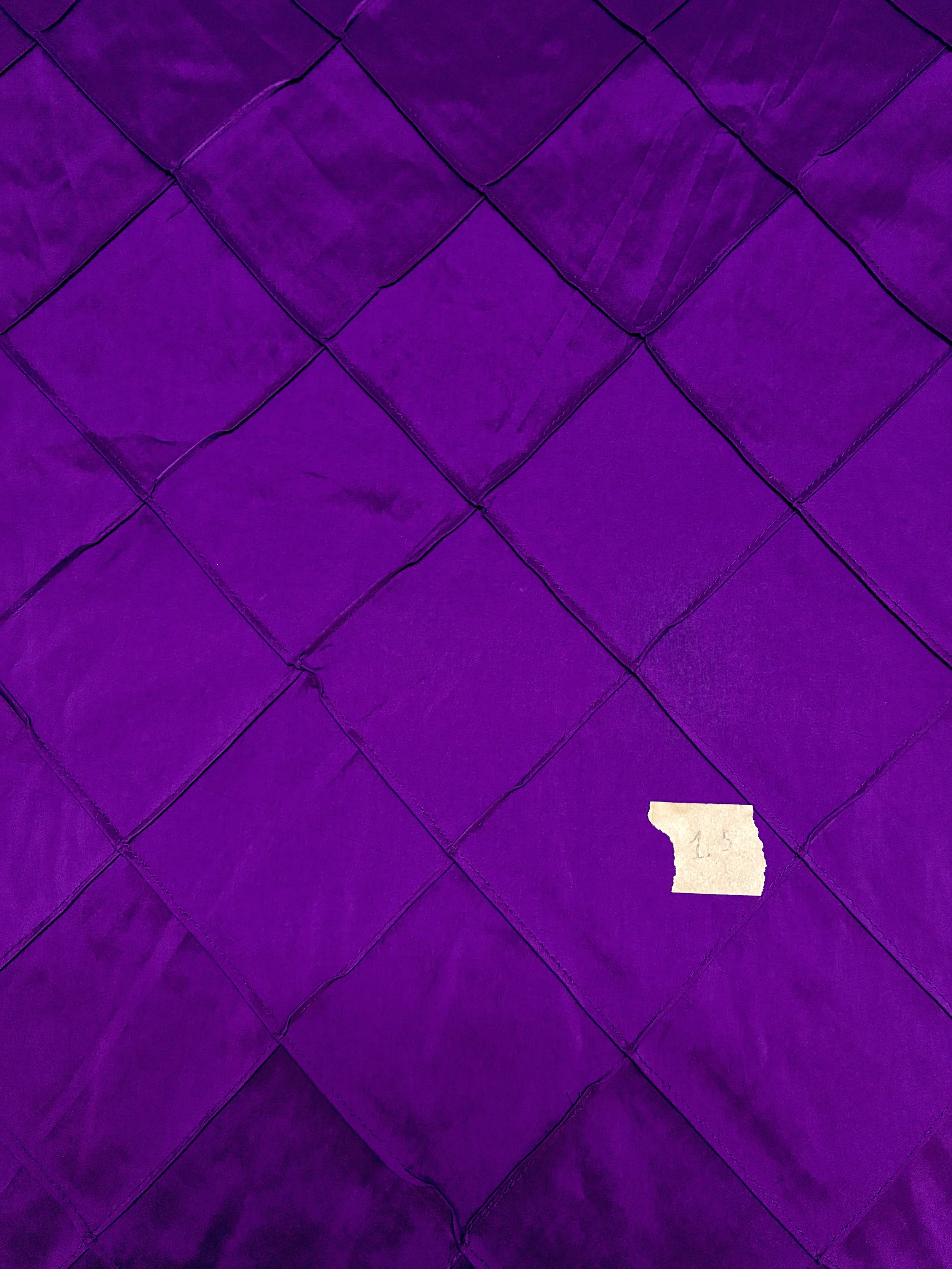 Purple Pintuck Taffeta 1.5 Yards