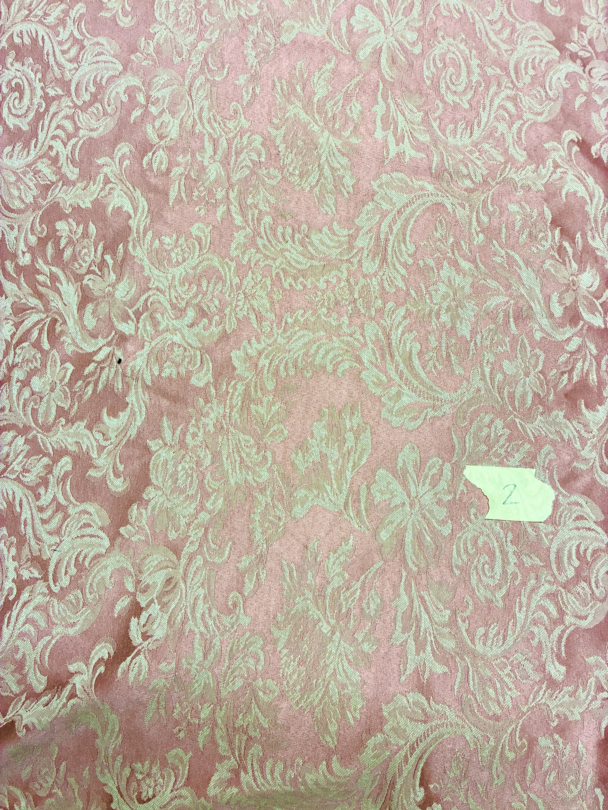 Pink Brocade 2 Yards
