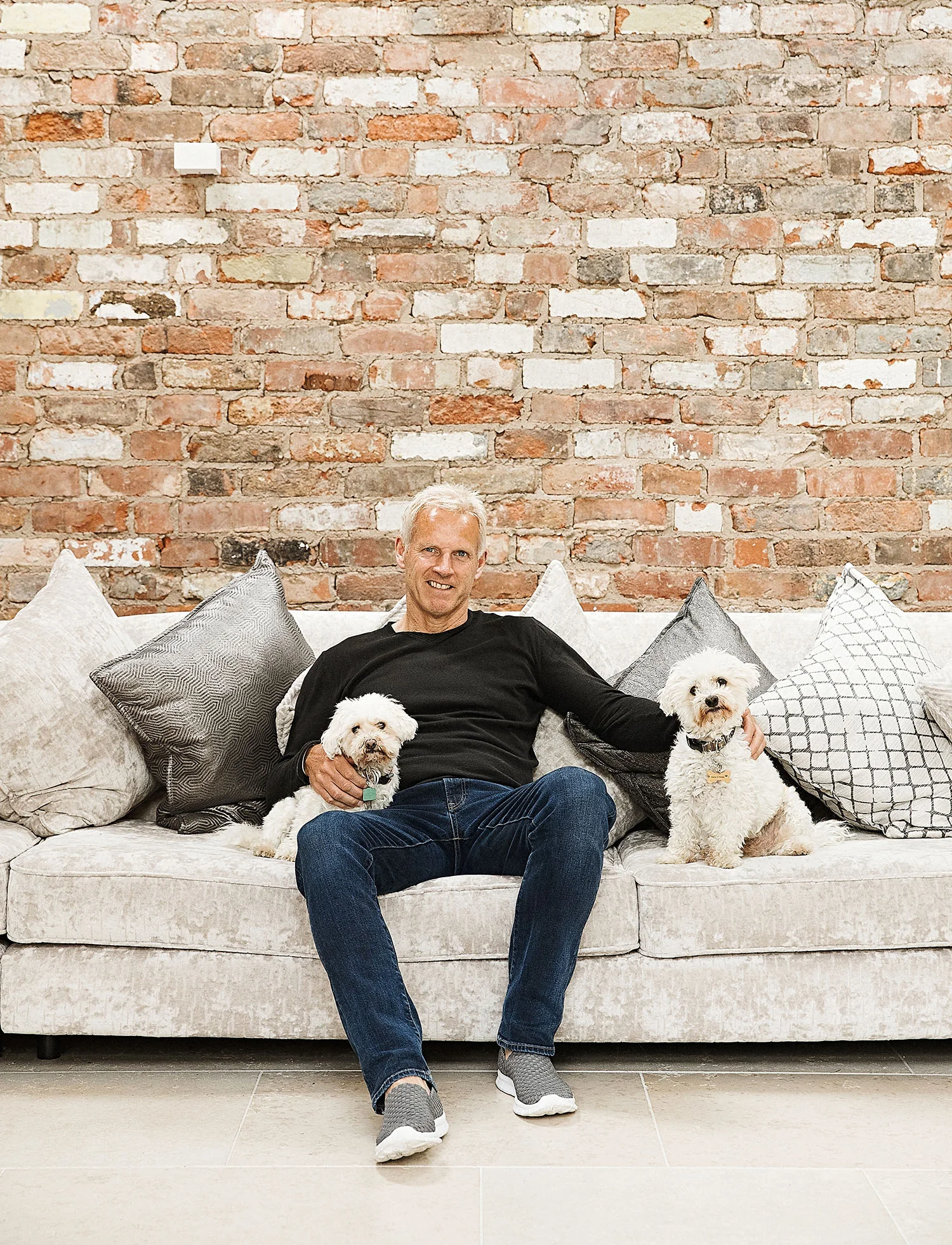 Peter Moores editorial photoshoot by Karl Bratby