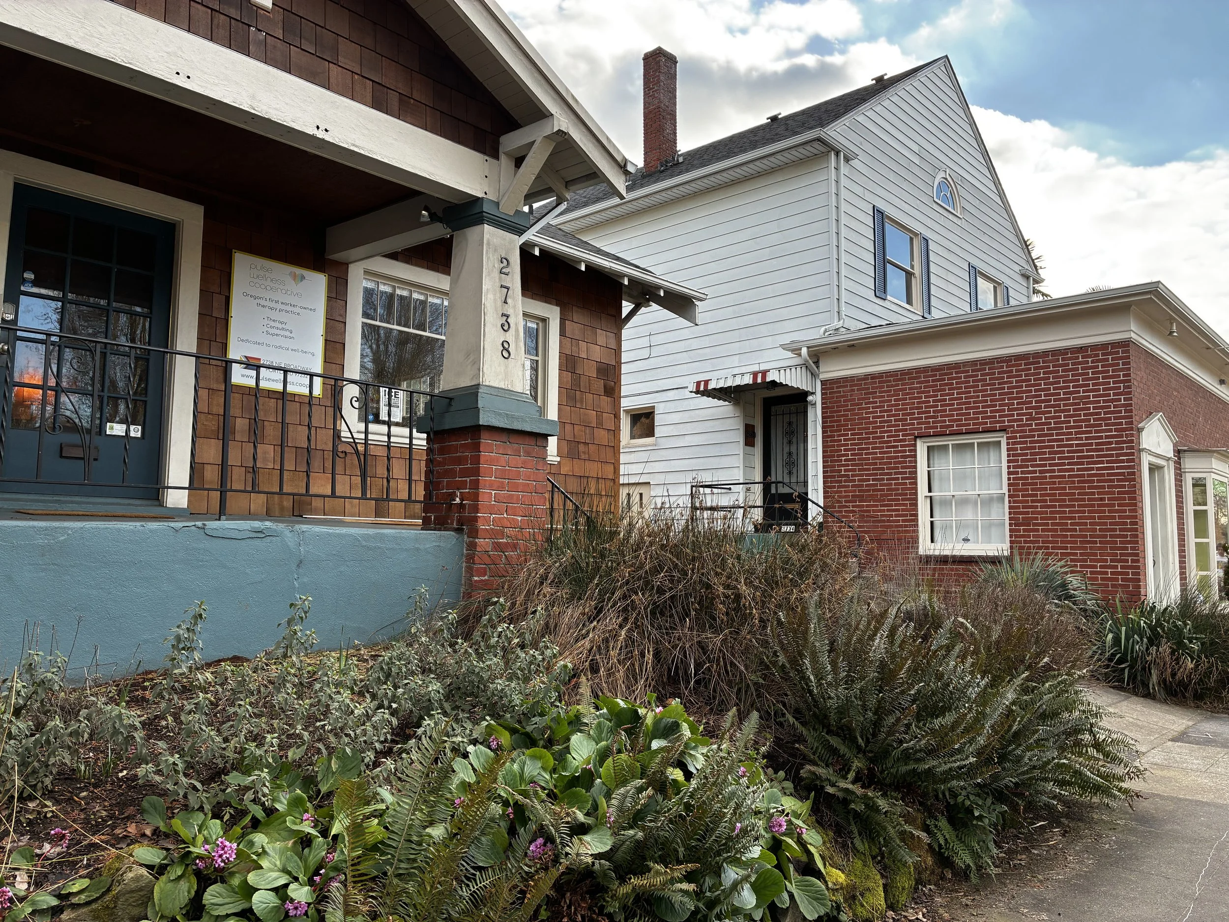 Street view of Pulse Wellness & the Bearded Lady