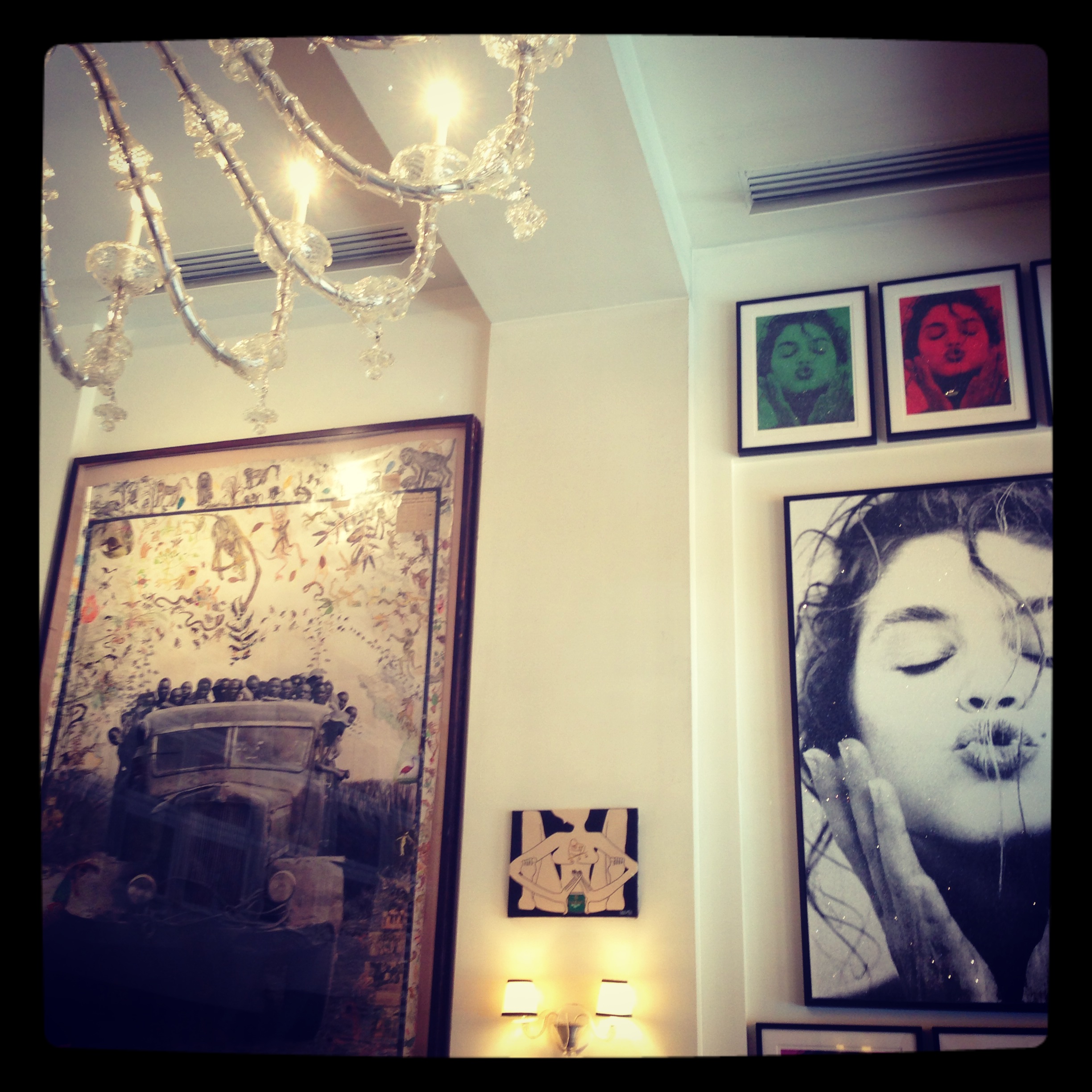 The art and decoration in Cipriani.