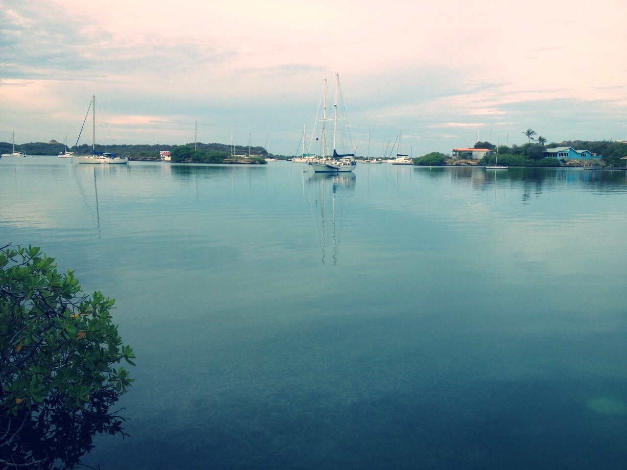 The view from the pier.