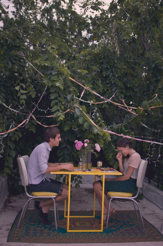 Share some laughs. Photo from Kinfolk via Pinterest.