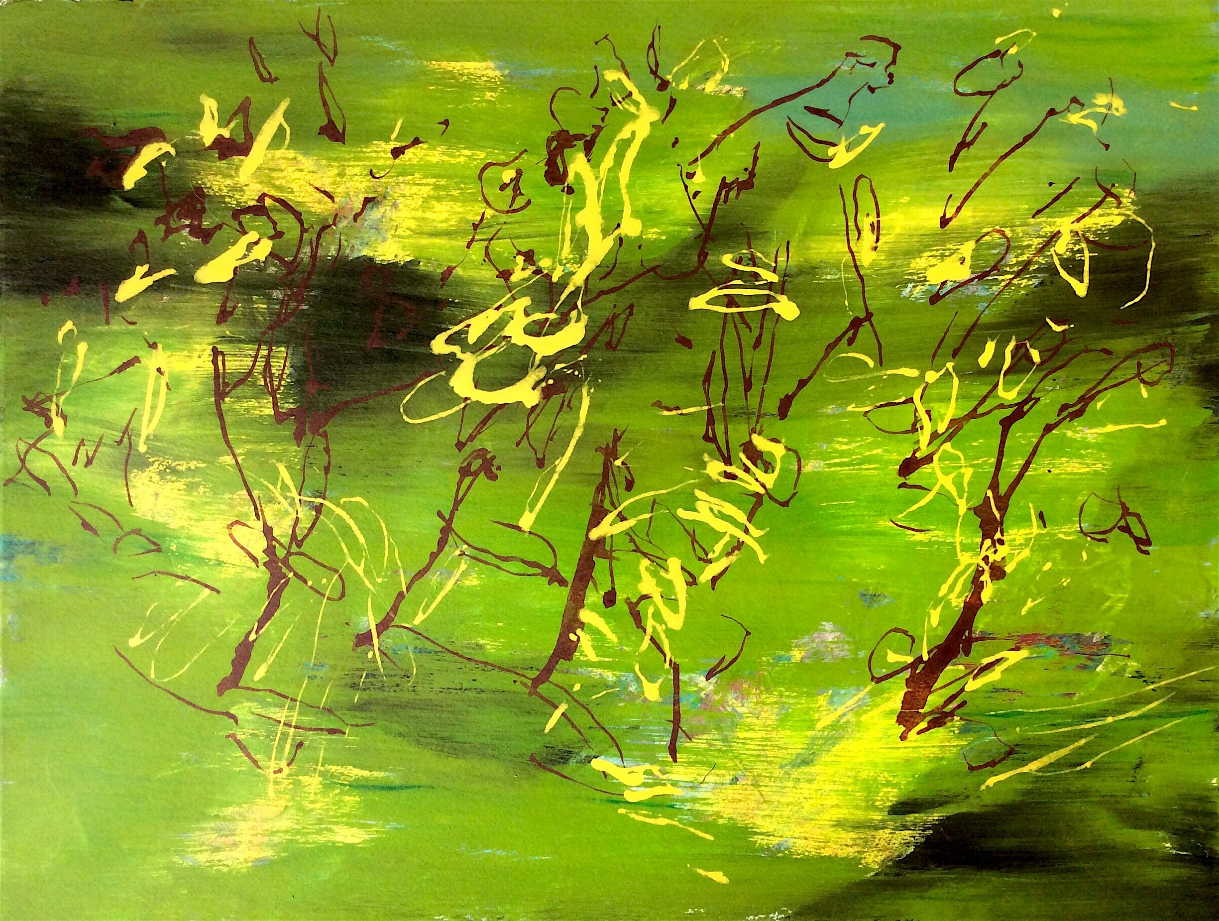  Fall Light 2, 2020, acrylic on paper, 22’’x30’’ 