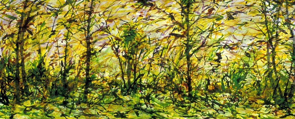  Wind Swept, 2011, acrylic on wood, 24’’x40’’, Private Collection 