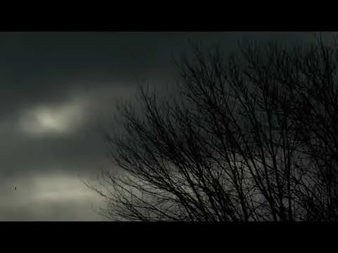 From the dark clouds you can clearly see it coming.