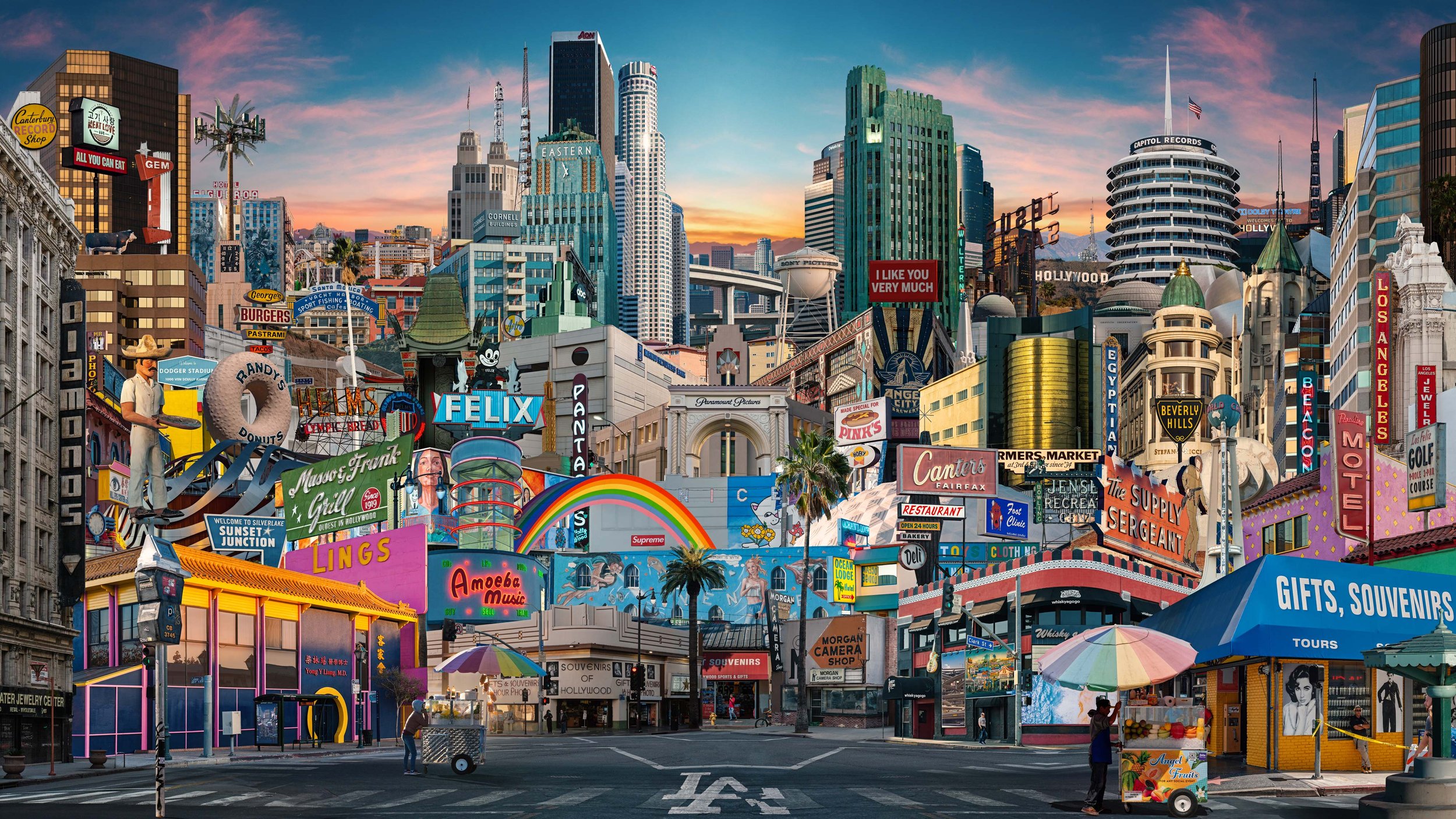 Mementos of LA, 2023. Photographic composite — 64" x 36" @300dpi