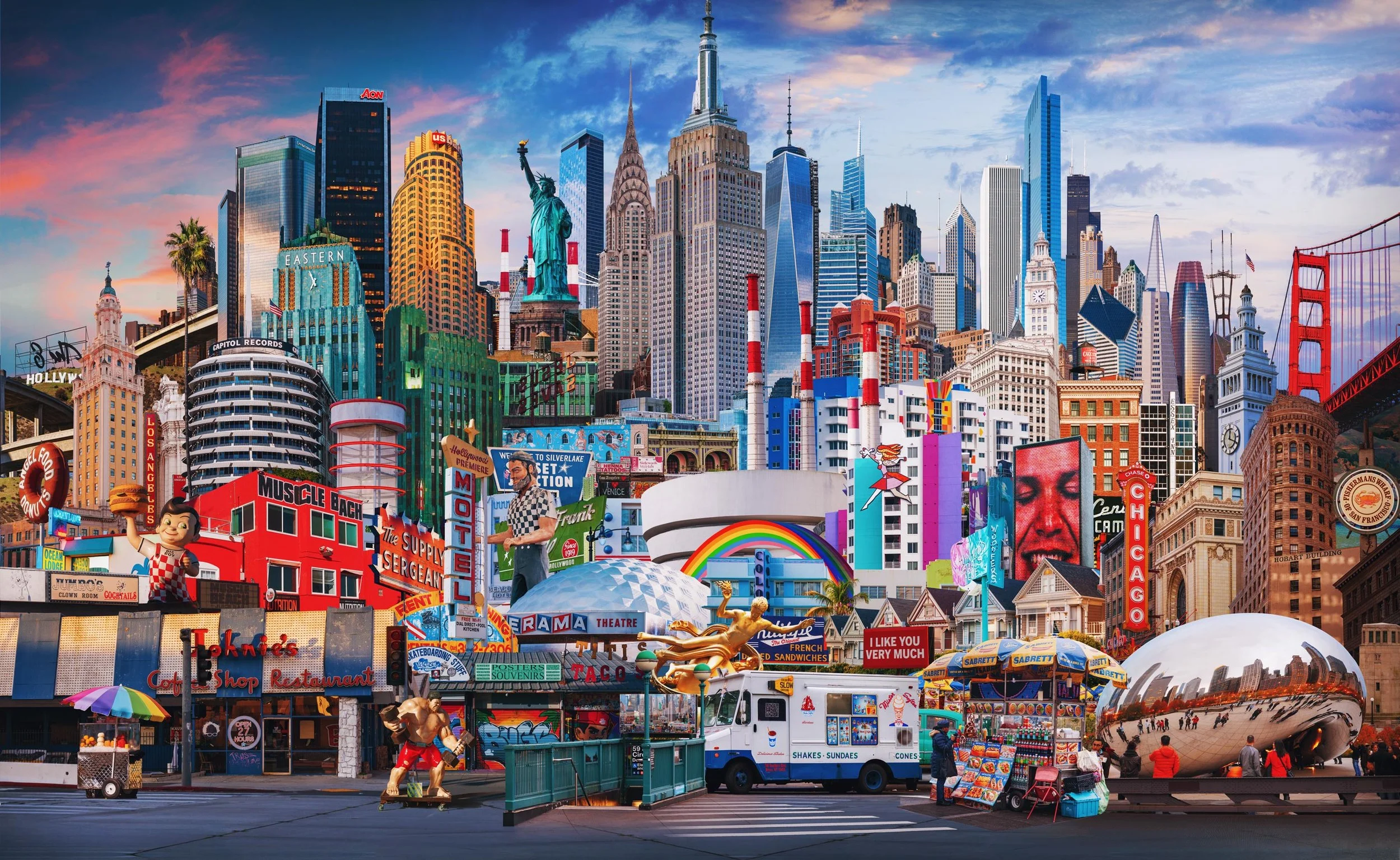 Mementos of America, 2024. Photographic composite — 96" x 59" @300dpi