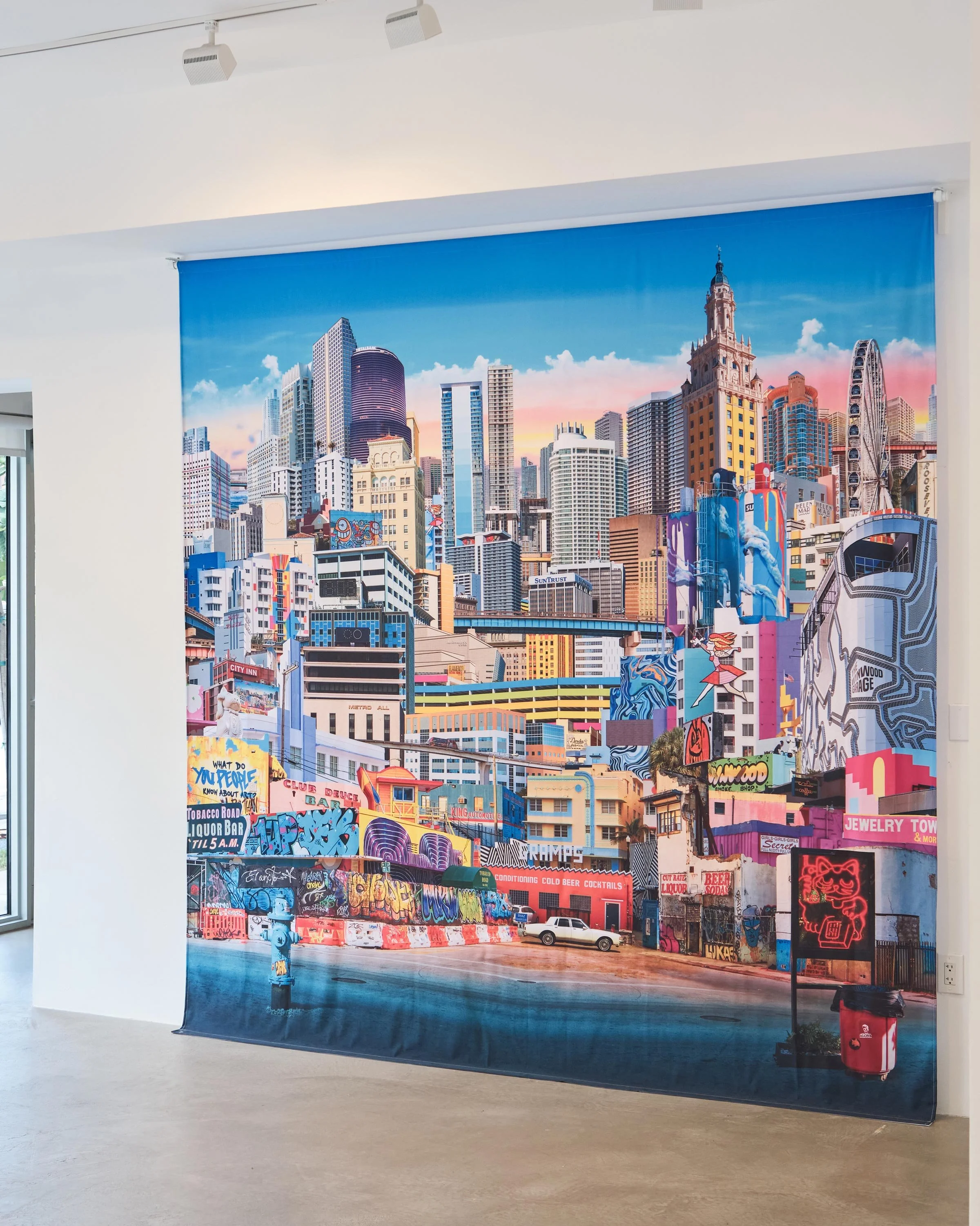 Mementos of Miami — 180”x105” Polyester Banner