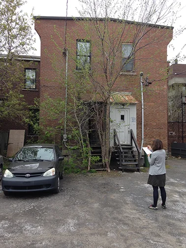 Back of house and site of future garden prior to renovations