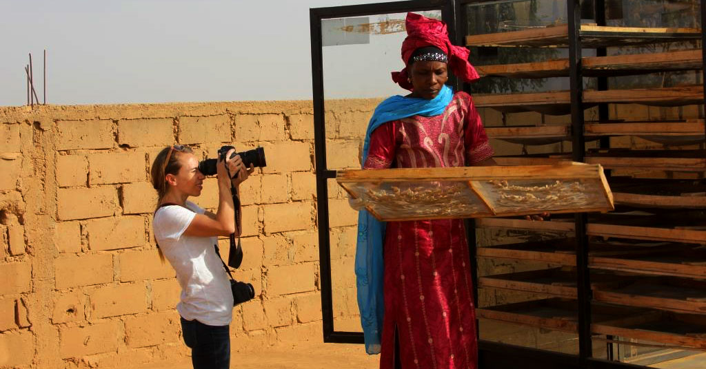 Filming HAPSATOU FOR SENEGAL’S HEALTH — the story of how one extraordinary woman takes on malnutrition in Senegal. Photo by Tiffany Drake