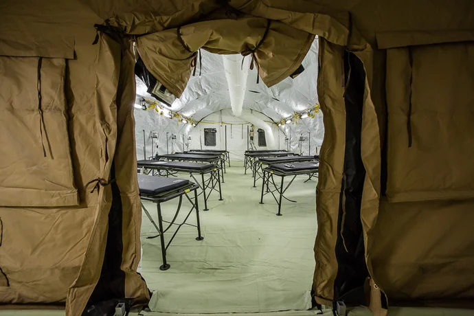 First Look at a New Hospital for Ebola Aid Workers