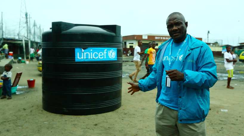 CLEAN WATER FOR EBOLA-AFFECTED SLUM