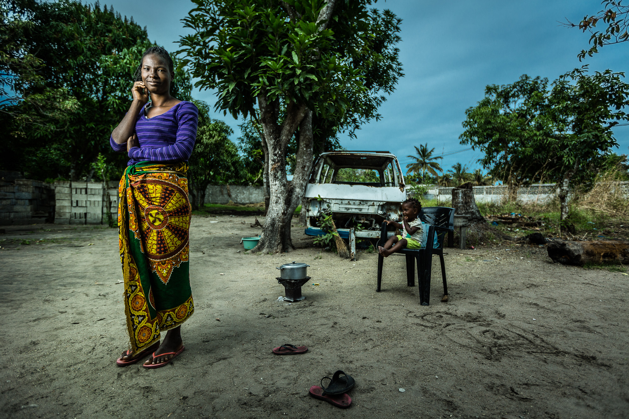 Salima, a sex worker in Mozambique, at her home in Beira.