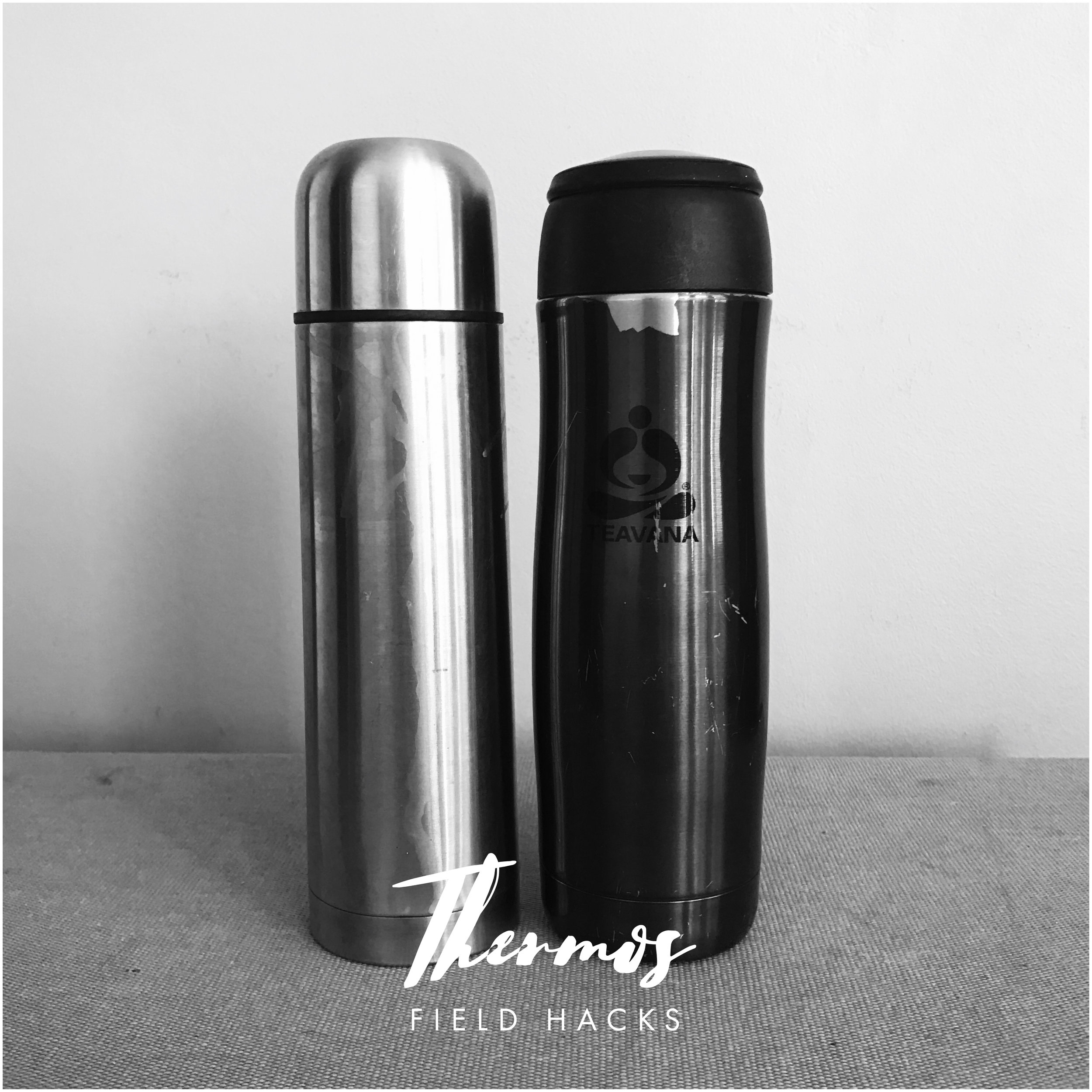   Bring a thermos &nbsp;and hot water heater to enjoy a good cup of joe in the field after those early sunrise shots. Or, we love this  tea thermos &nbsp;from Teavana.&nbsp; 