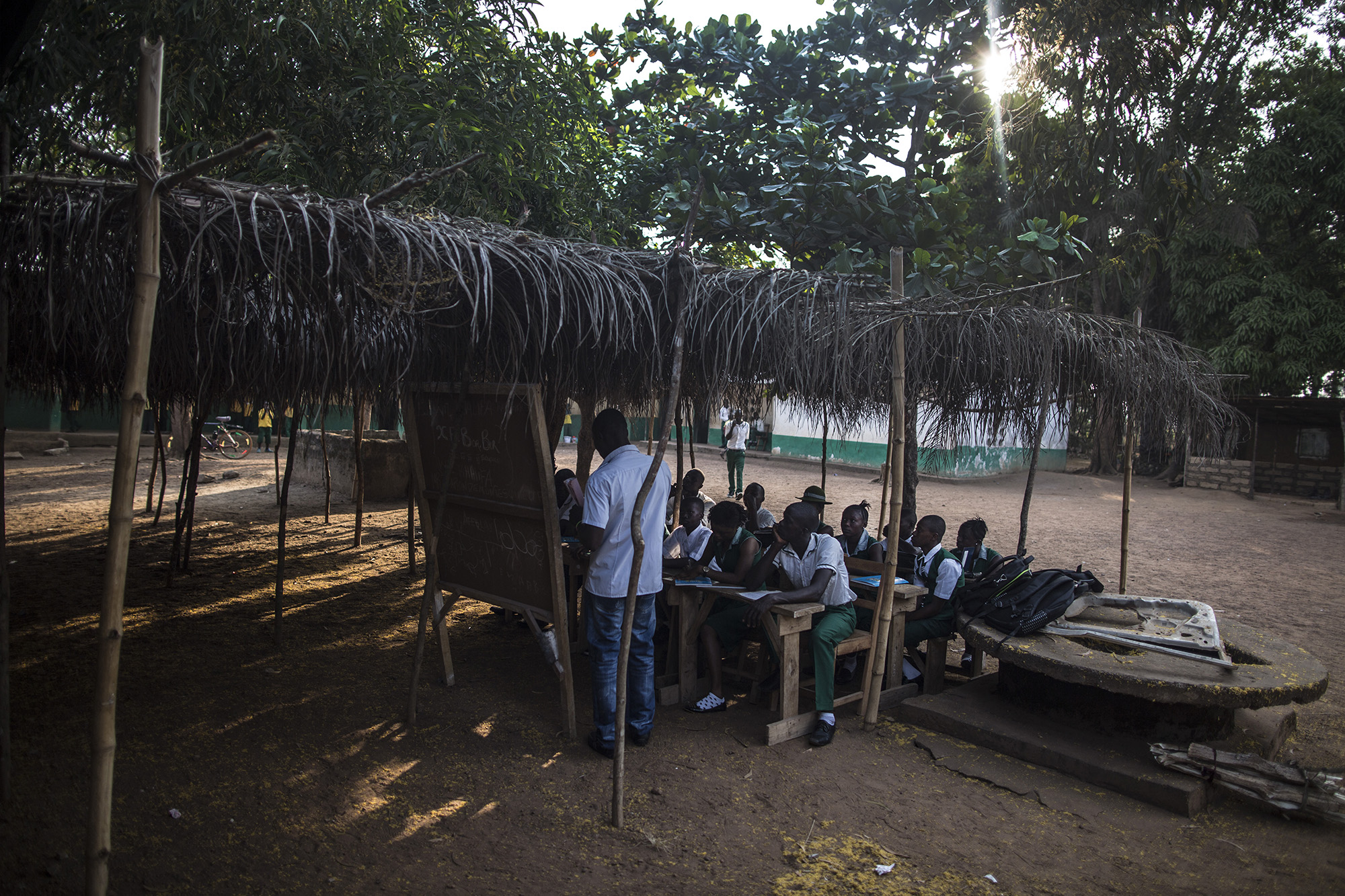  Students attend Kubra Agricultural Secondary School in Rokupr, Sierra Leone 