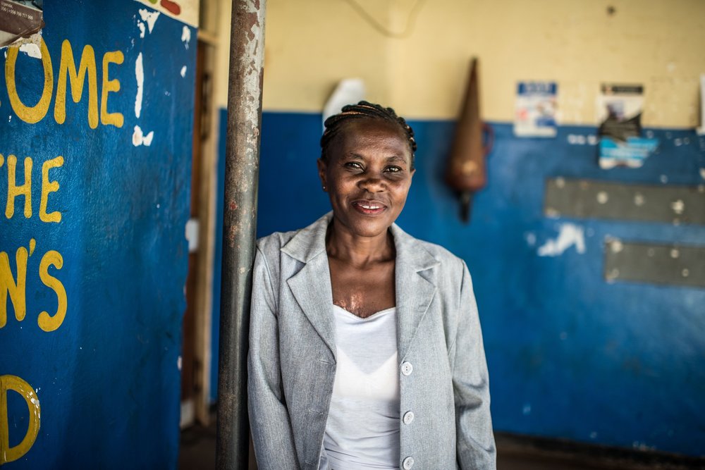  Justine Kaboole, regional focal person for Hris in Iganga, pohotographed at the Iganga General Hospital. 