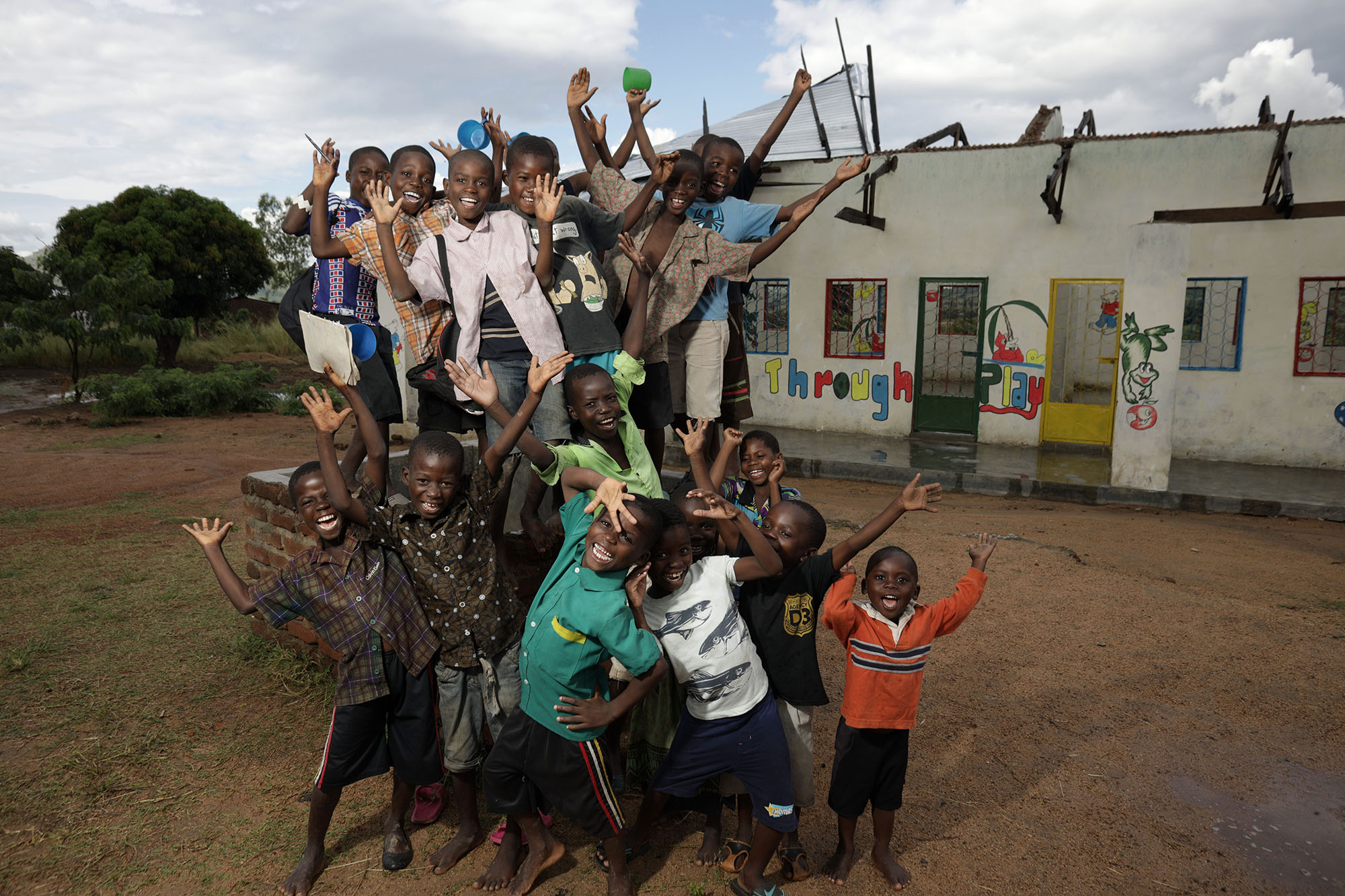  Children at the Children's Corner.&nbsp;Photo by Josh Estey. 