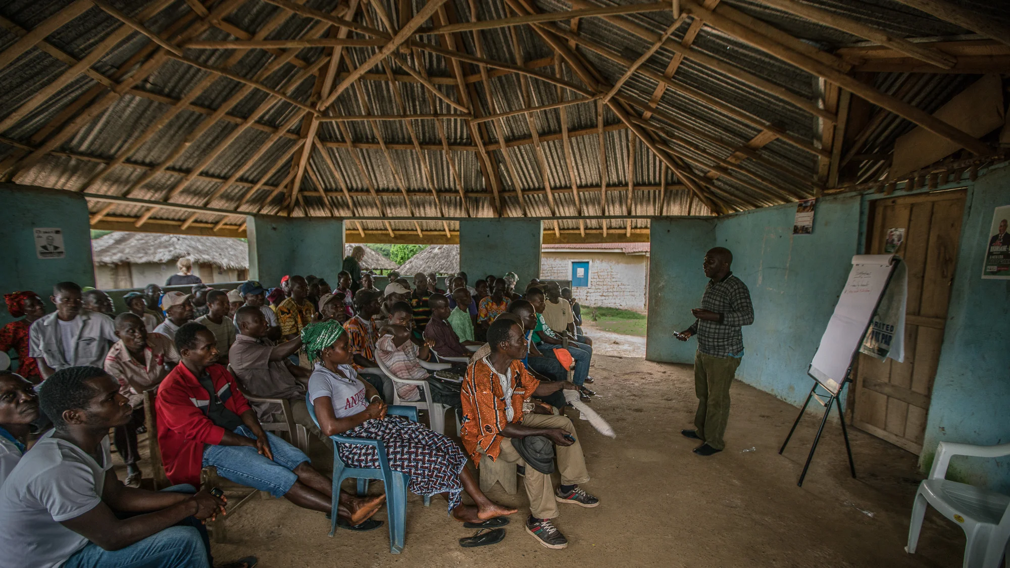  BLAYAH TOWN, LIBERIA: Aug. 30, 2017 -  The Jogbahn Clan fought against the British-owned company Equatorial Palm Oil (EPO) when they tried to take over their land in 2013. The people in the community depend on the land for their livelihoods. The Sus