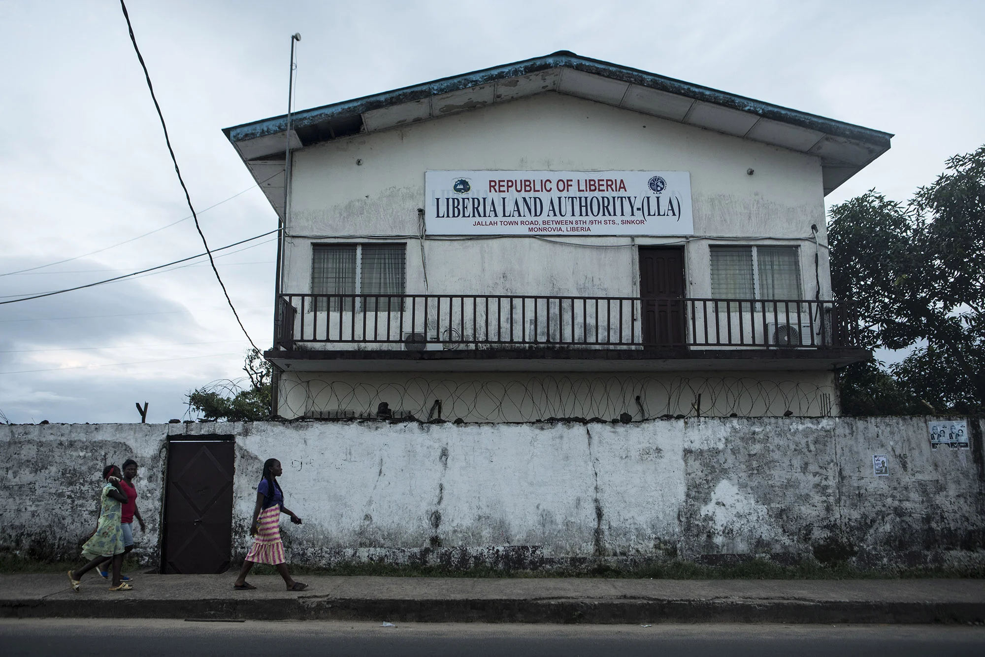 The Liberia Land Authority building located in Monrovia, Liberia. Photo by Sarah Grile. 