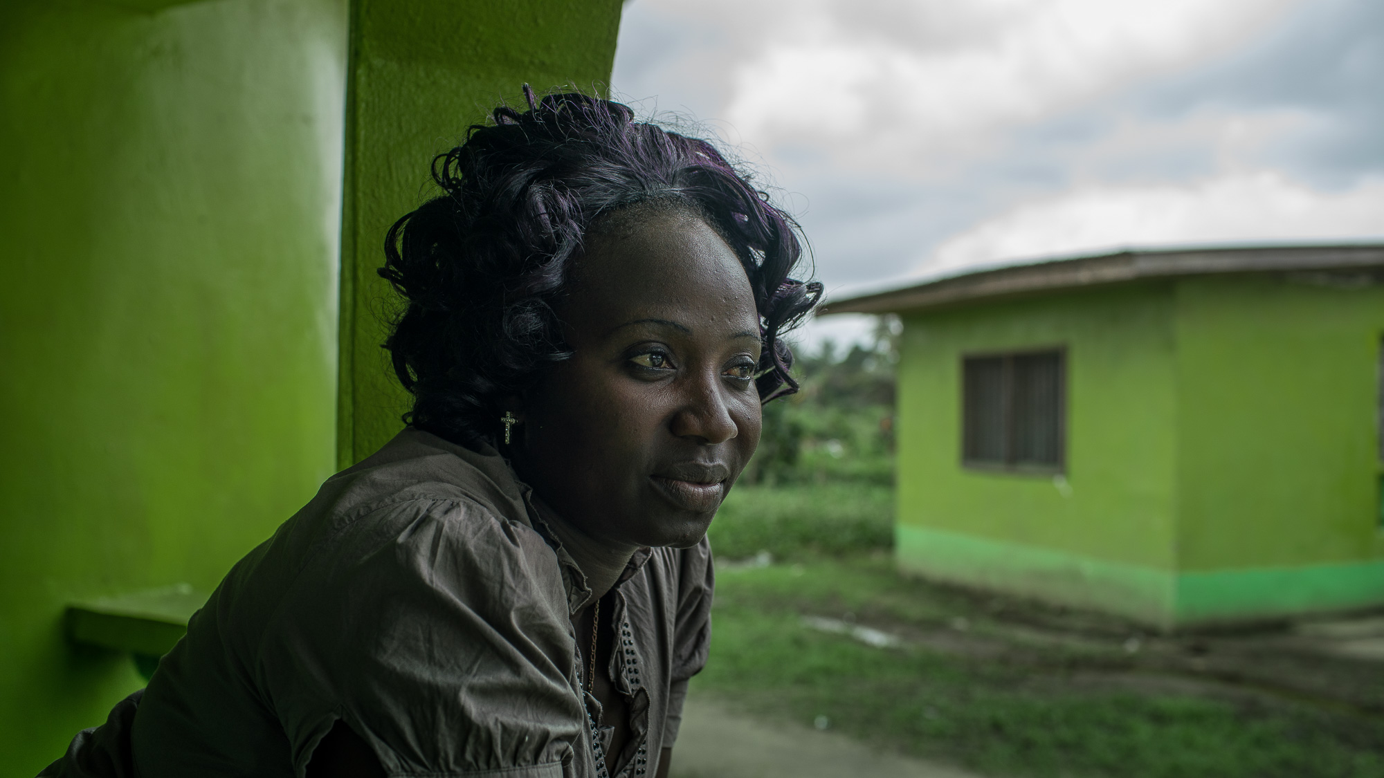 Wislyne S. Yarh Sieh at her home in Monrovia, Liberia