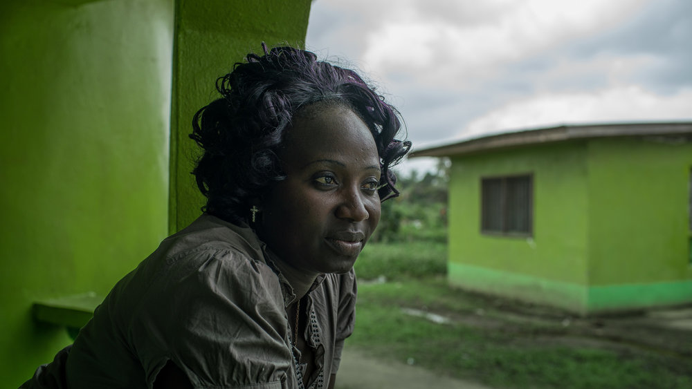 Wislyne S. Yarh Sieh at her home in Monrovia, Liberia