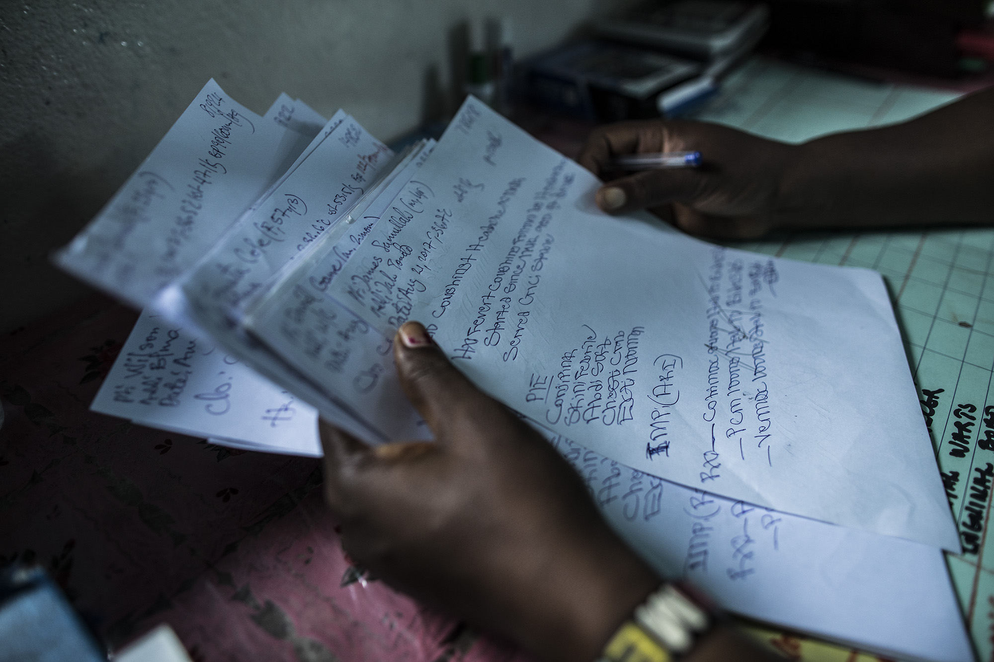  BREWERVILLE, LIBERIA: Aug. 22, 2017 - Wislyne S. Yarh Sieh is a registered nurse and Officer in Charge (OIC) at Kpallah Community Clinic in Brewerville. Wisylne worked as a healthcare worker during the Ebola outbreak in 2014-2015. Healthcare workers