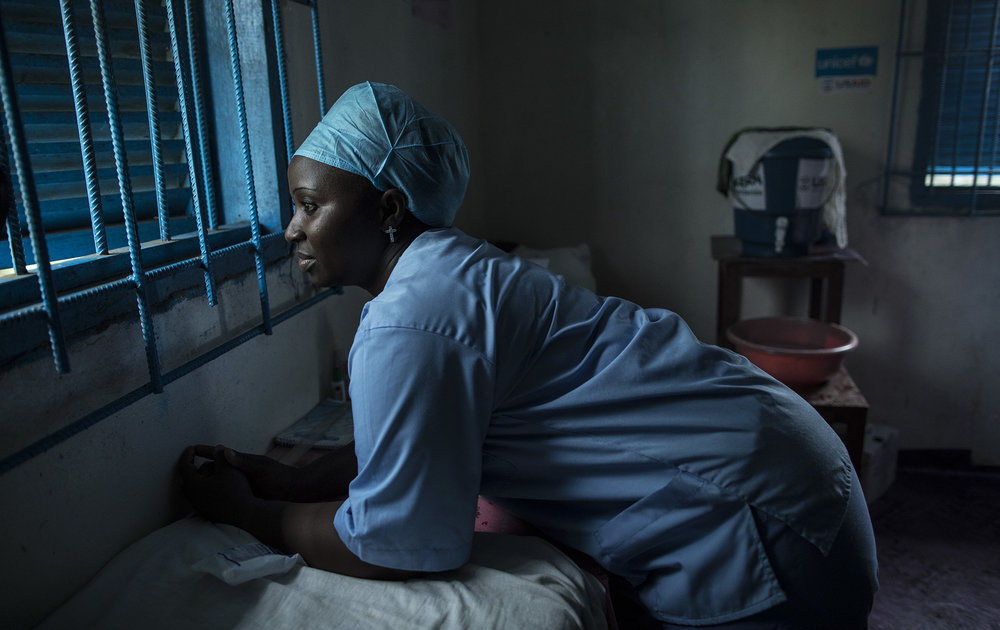  BREWERVILLE, LIBERIA: Aug. 22, 2017 - Wislyne S. Yarh Sieh is a registered nurse and Officer in Charge (OIC) at Kpallah Community Clinic in Brewerville. Wisylne worked as a healthcare worker during the Ebola outbreak in 2014-2015. Healthcare workers