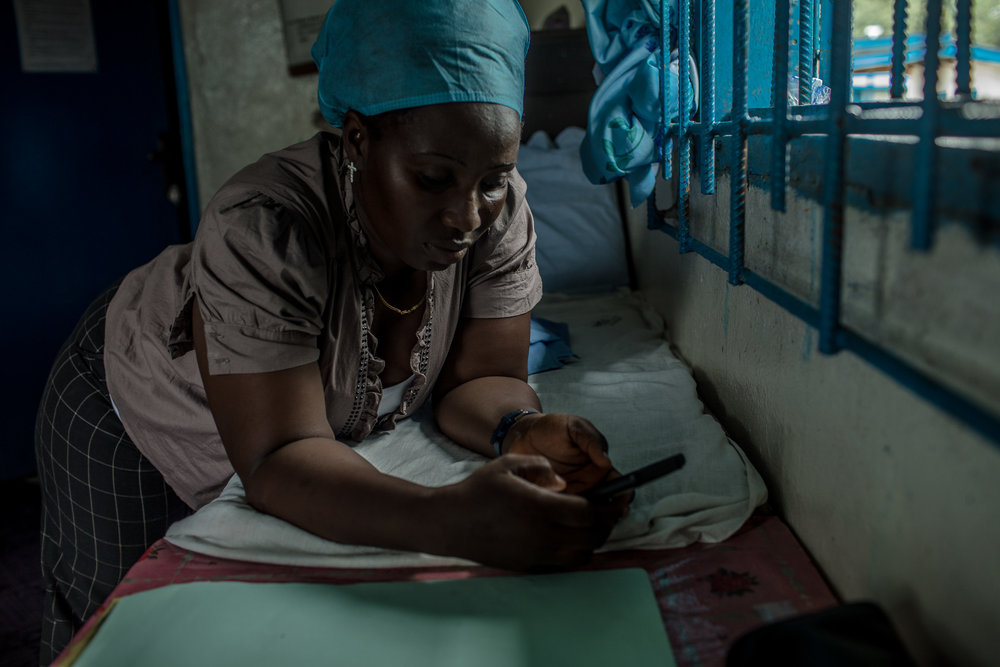  BREWERVILLE, LIBERIA: August 22, 2017 - Wislyne S. Yarh Sieh is a registered nurse at Kpallah Community Clinic in Browerville—just outside of Monrovia, Liberia. She was a healthcare worker during the Ebola outbreak in 2014-2015. During that time the