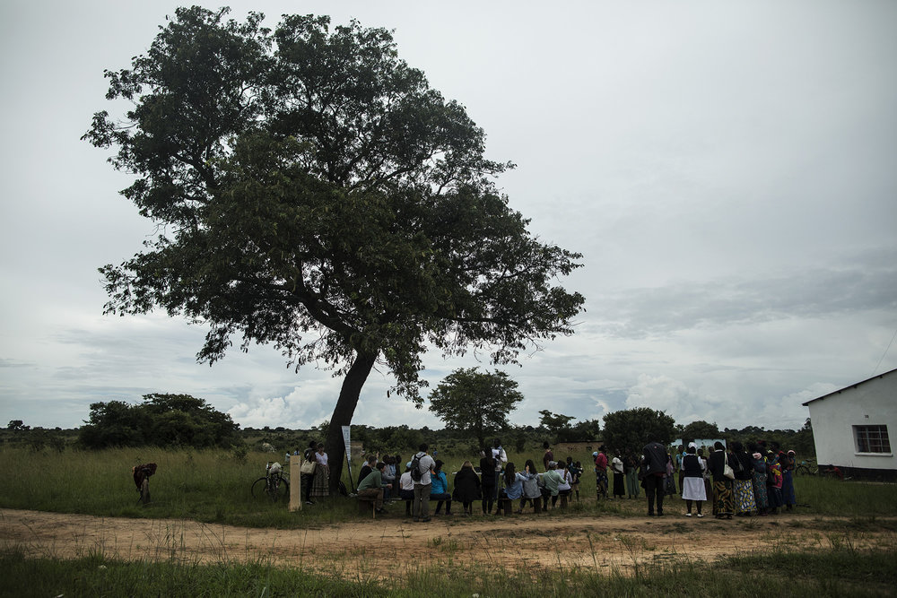  KALOMO, ZAMBIA: Feb. 21, 2018 - Members of the CARE Learning Tour to Zambia visit the CARE Scaling Up Nutrition Intervention (SUNI) program in Kalomo, Zambia.&nbsp;Photo by Sarah Grile. 