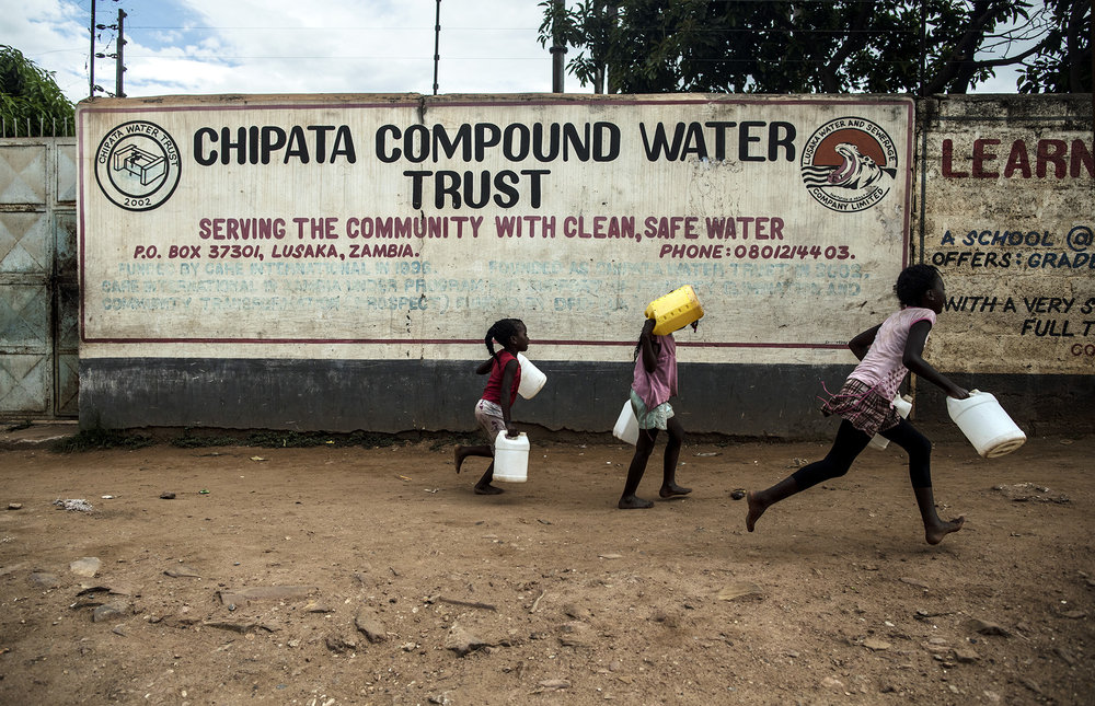  CHIPATA, ZAMBIA: Feb. 22, 2018 - CARE International Zambia and Chipata Water Trust signed a partnership agreement in 2016 to pilot the water-waste tariff bundling revenue method in the Chipata settlement of Lusaka District. CARE will provide $42,000