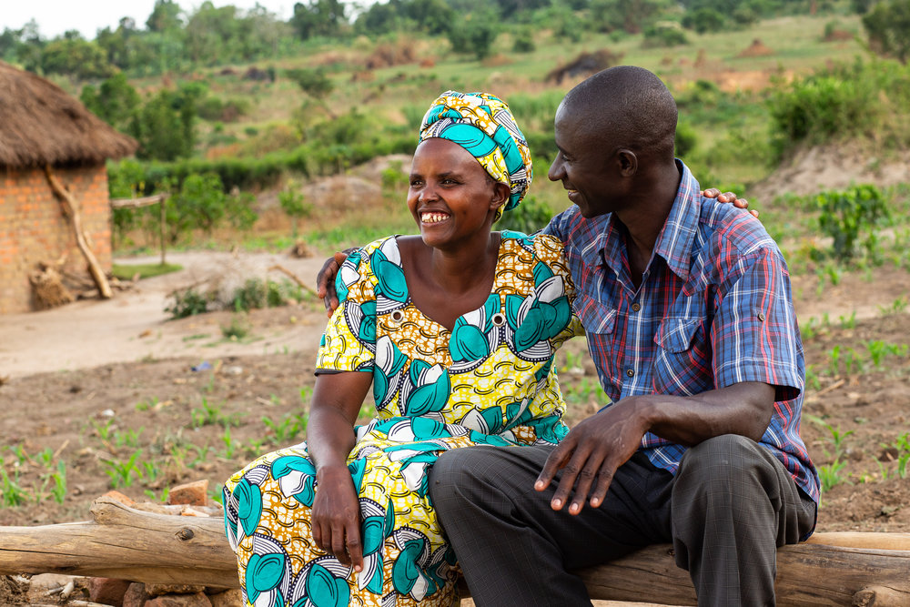  BULENZI VILLAGE, LWABENGE SUB-COUNTY, KALUNGU DISTRICT, UGANDA: March 27, 2019 - Justine Nitele, 36, with her husband.
Justine is a mother of seven and a fistula survivor. Justine got fistula during a problematic labor of her fifth child. She suffer