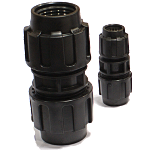Couplings pressure rated to 200 PSI @ 73ºF. Available in IPS & CTS sizes.