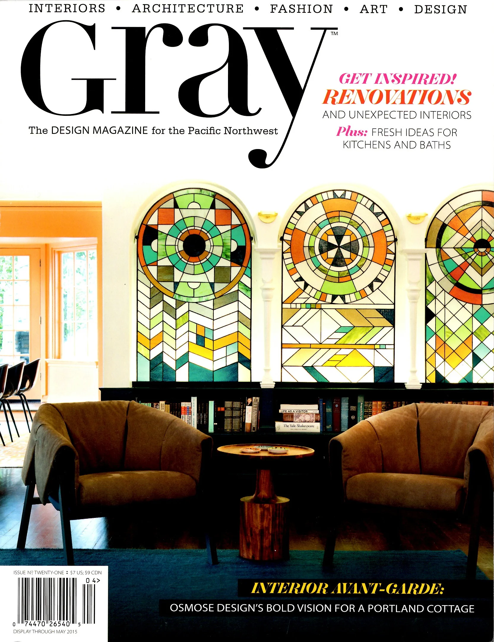  April/May 2015 Gray Magazine Profile      https://issuu.com/graymag/docs/gray_no._21_am15/42  