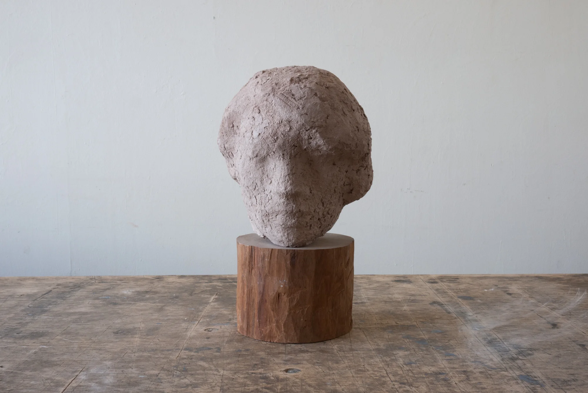 Gaetano Cecere Plaster Sculpture Wood Base #35