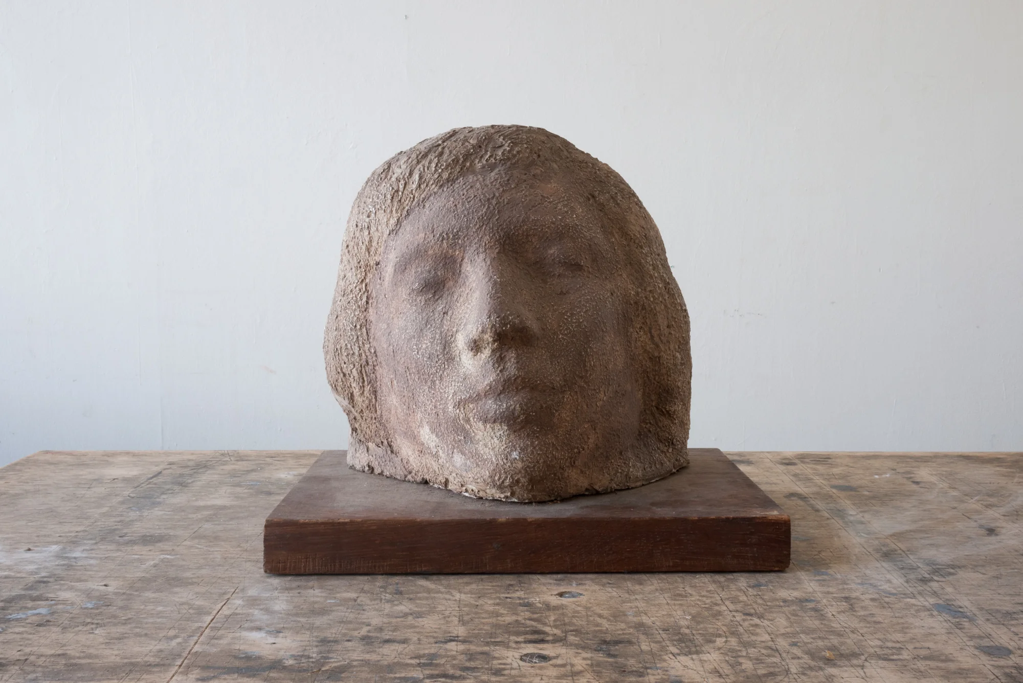 Gaetano Cecere Plaster Sculpture Wood Base #33