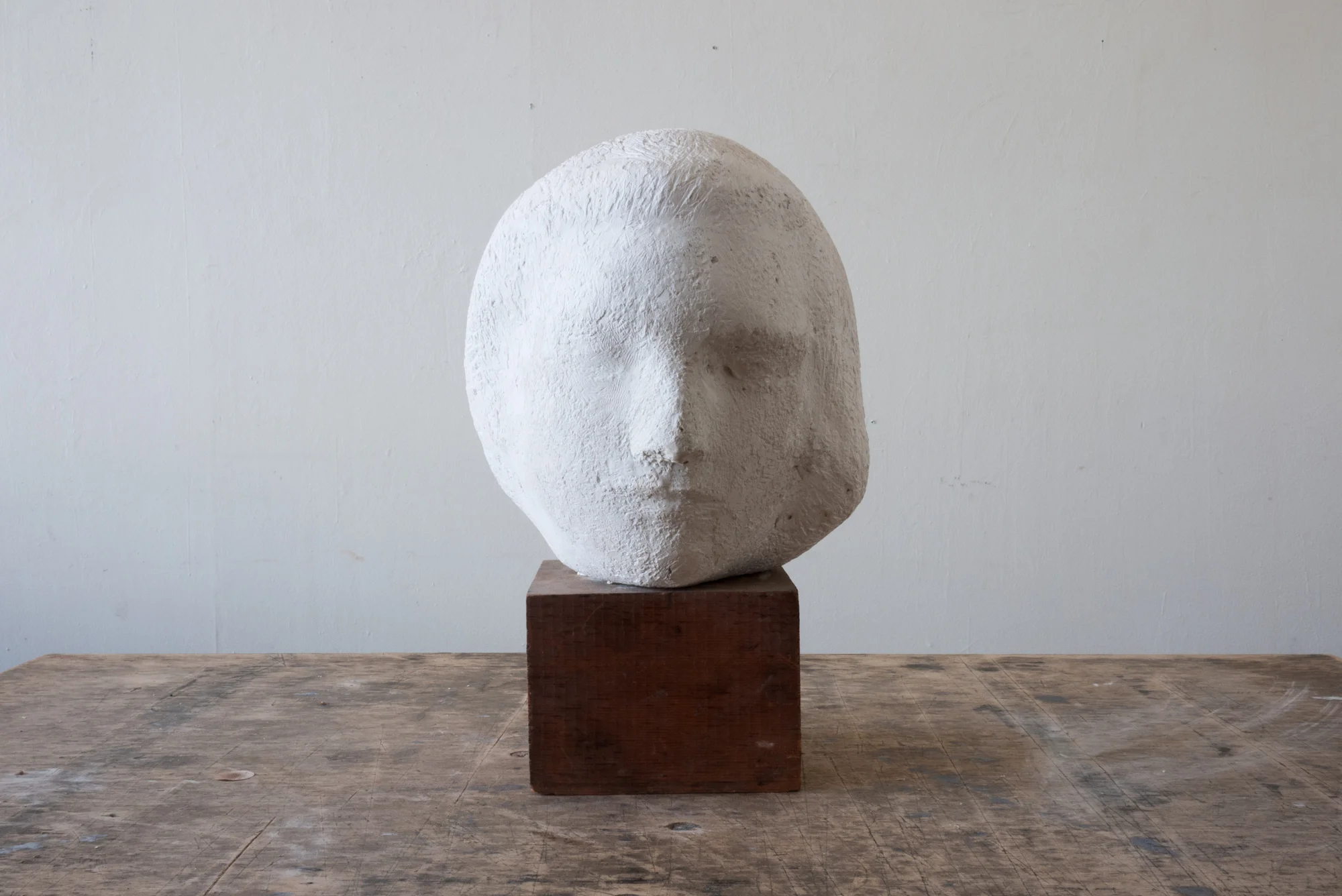 Gaetano Cecere Plaster Sculpture Wood Base #10