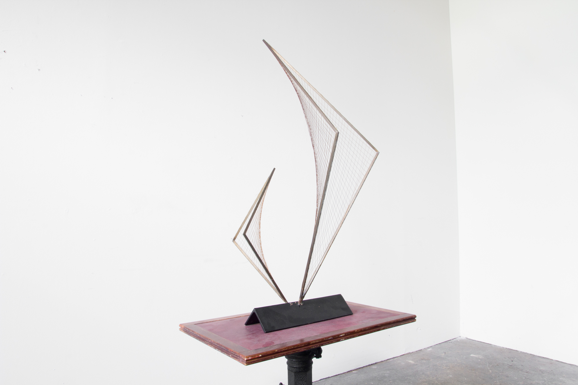 Brass and String Optical Sculpture