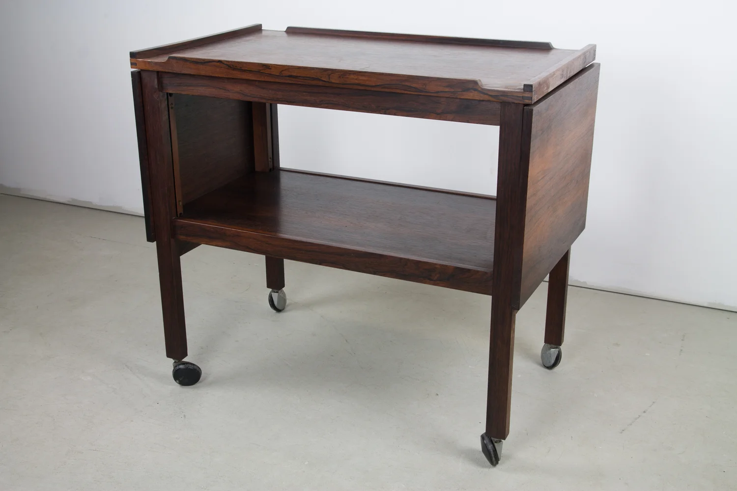 English Rosewood Bar Cart and Tables by Heal's