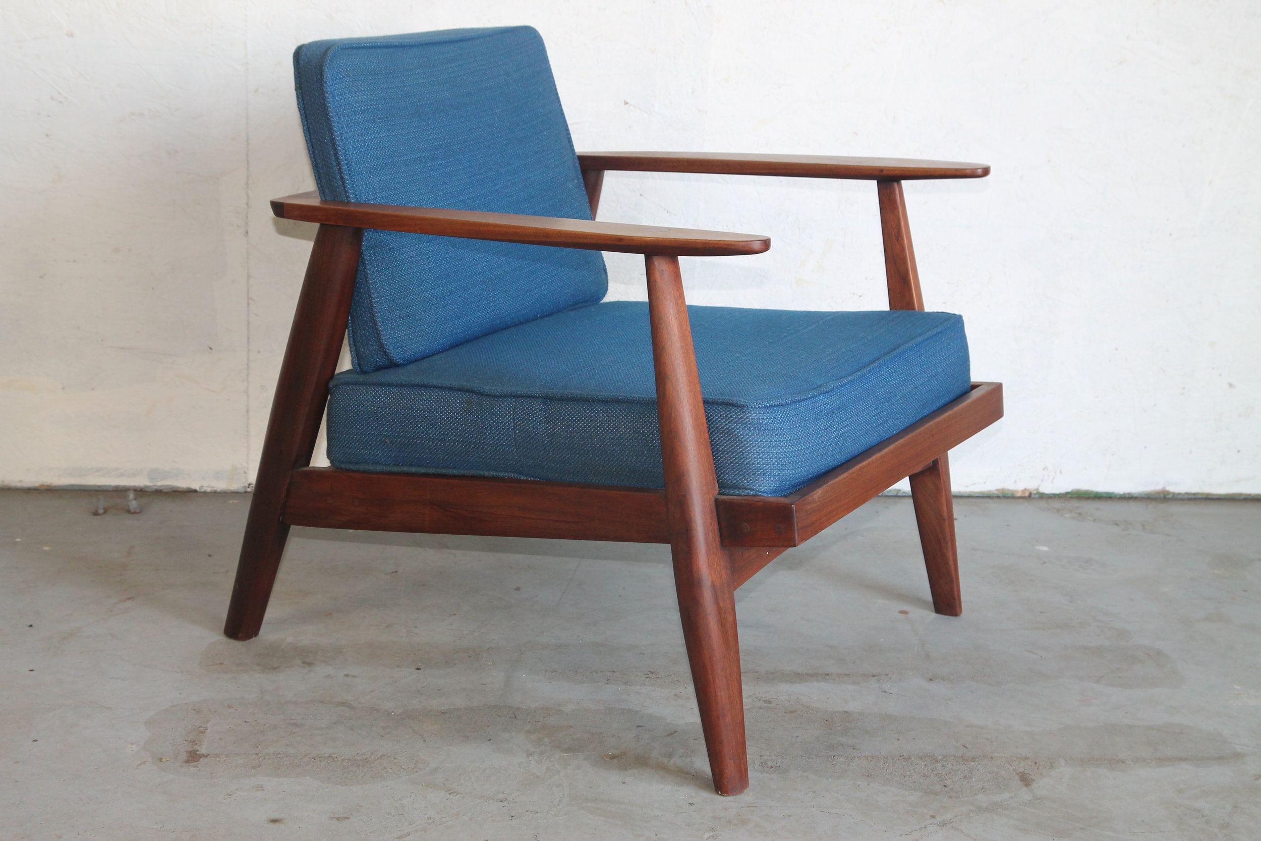 Studio producted mid century walnut lounge chair