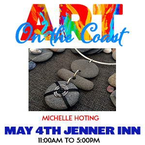 300x300 web banner with an example of an artist image - courtesy of artist Michelle Hoting