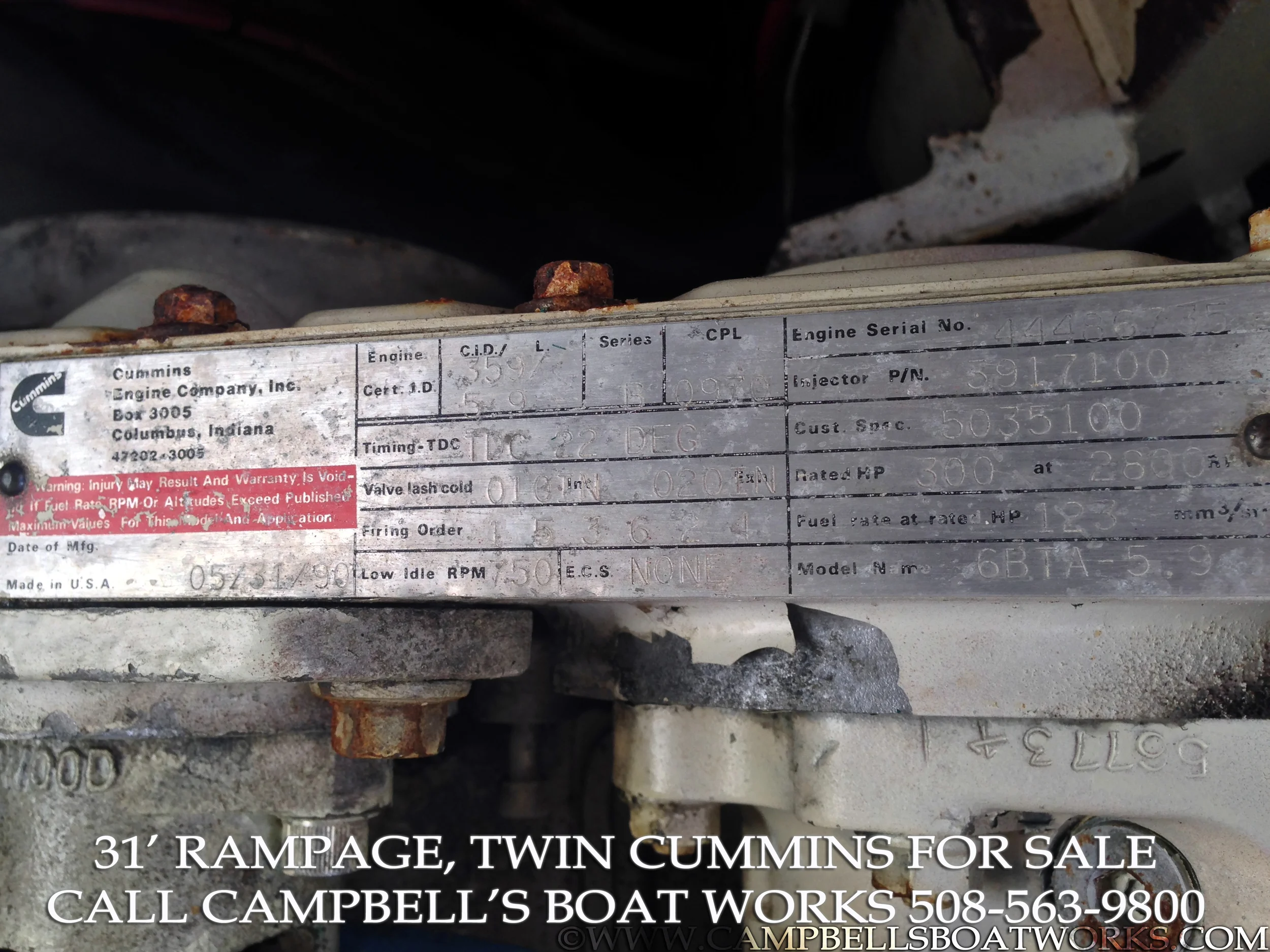 1990 31' Twin Diesel Rampage For Sale