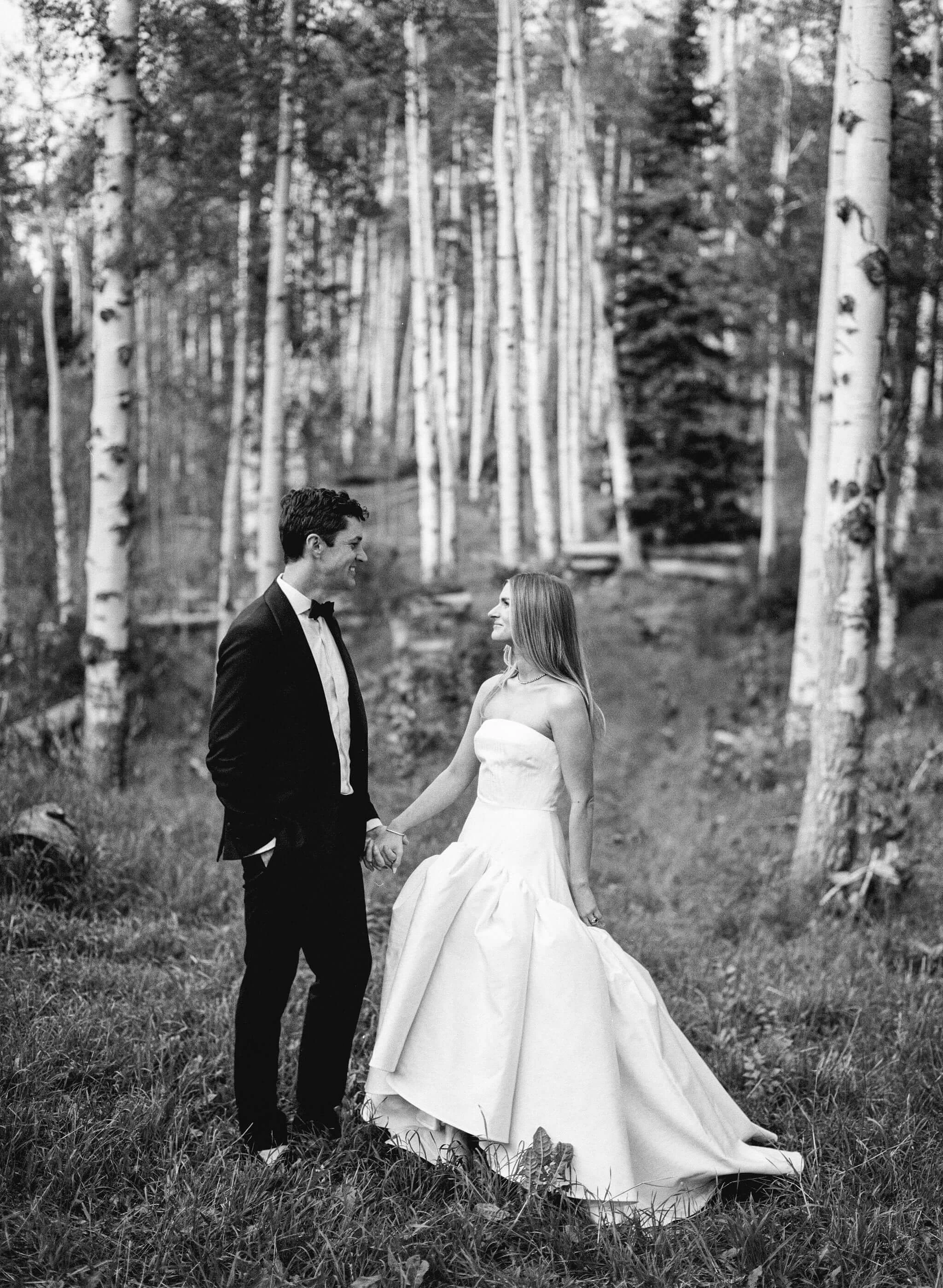 Eaton Ranch Aspen Colorado Candid Film Wedding Photographer